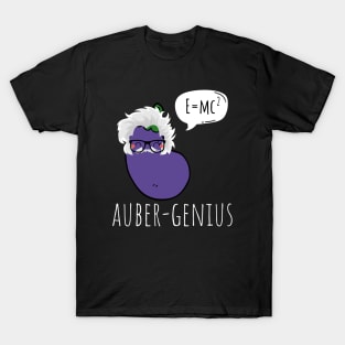 Auber-Genius Funny Aubergine Pun T-Shirt